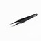 Excel Blades Straight Point Tweezers Needle Point Precision Tweezers Black, 12pk 30421 - alternate 1